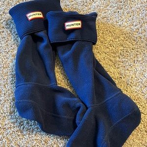 Navy hunter boot socks